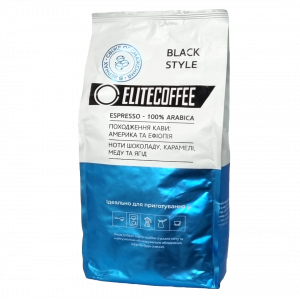 Кофе ELITECOFFEE Black в зернах 1 кг